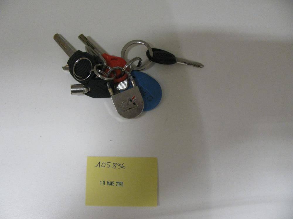 Clés : N° 2026001518 Trouvé(e) le : Thu Mar 19 00:00:00 CET 2026